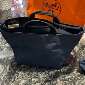 Herve chapelier Stylish navy gray Herve chapelier rare color and style  bag